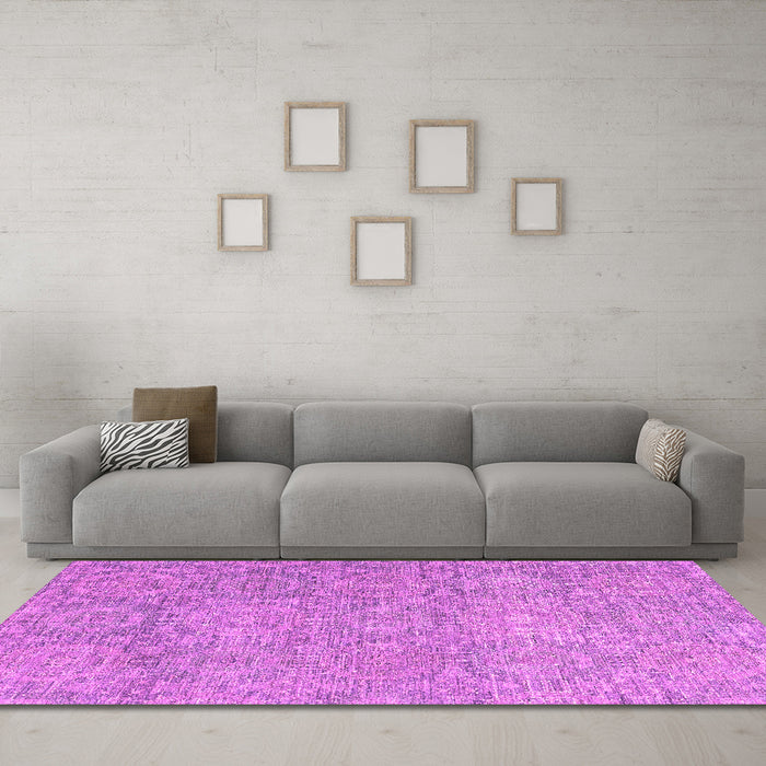 Machine Washable Abstract Pink Modern Rug in a Living Room, wshabs2359pnk