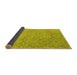 Sideview of Abstract Yellow Modern Rug, abs2359yw