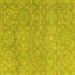 Square Abstract Yellow Modern Rug, abs2359yw