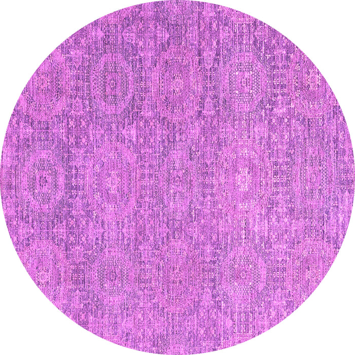 Round Machine Washable Abstract Pink Modern Rug, wshabs2359pnk