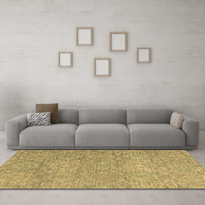 Machine Washable Abstract Brown Modern Rug in a Living Room,, wshabs2359brn
