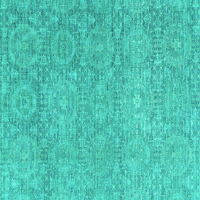 Square Abstract Turquoise Modern Rug, abs2359turq