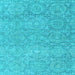 Square Abstract Light Blue Modern Rug, abs2359lblu