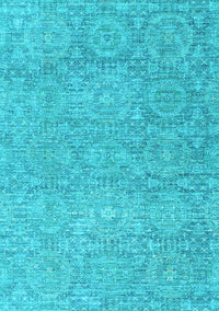 Abstract Light Blue Modern Rug, abs2359lblu