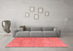 Modern Red Washable Rugs