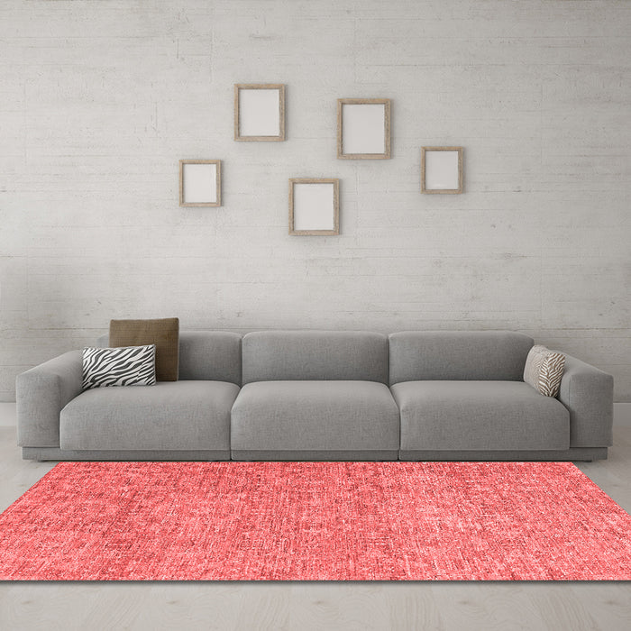 Modern Red Washable Rugs