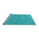 Sideview of Machine Washable Abstract Light Blue Modern Rug, wshabs2359lblu