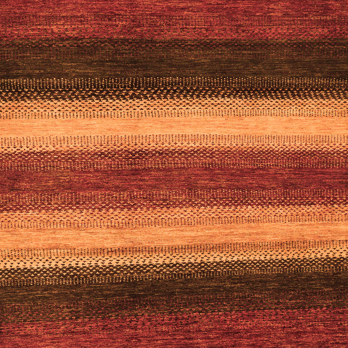 Square Abstract Orange Modern Rug, abs235org