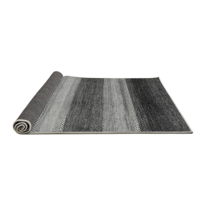 Sideview of Abstract Gray Modern Rug, abs235gry