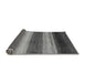 Sideview of Abstract Gray Modern Rug, abs235gry