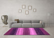 Machine Washable Abstract Purple Modern Area Rugs in a Living Room, wshabs235pur