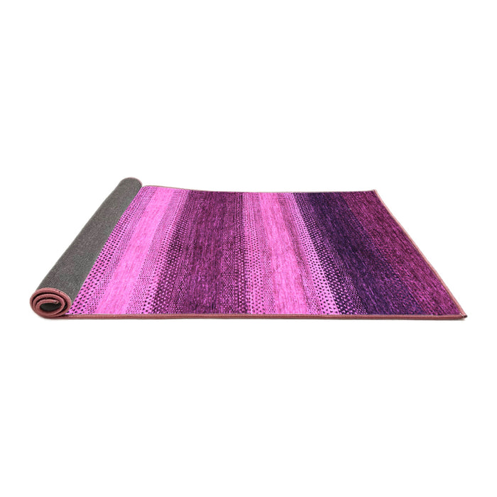Sideview of Abstract Purple Modern Rug, abs235pur