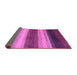 Sideview of Abstract Purple Modern Rug, abs235pur