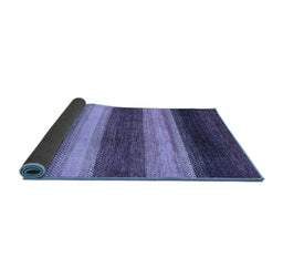 Sideview of Abstract Blue Modern Rug, abs235blu