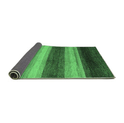 Sideview of Abstract Emerald Green Modern Rug, abs235emgrn