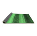 Sideview of Abstract Emerald Green Modern Rug, abs235emgrn