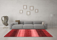 Machine Washable Abstract Red Modern Rug, wshabs235red