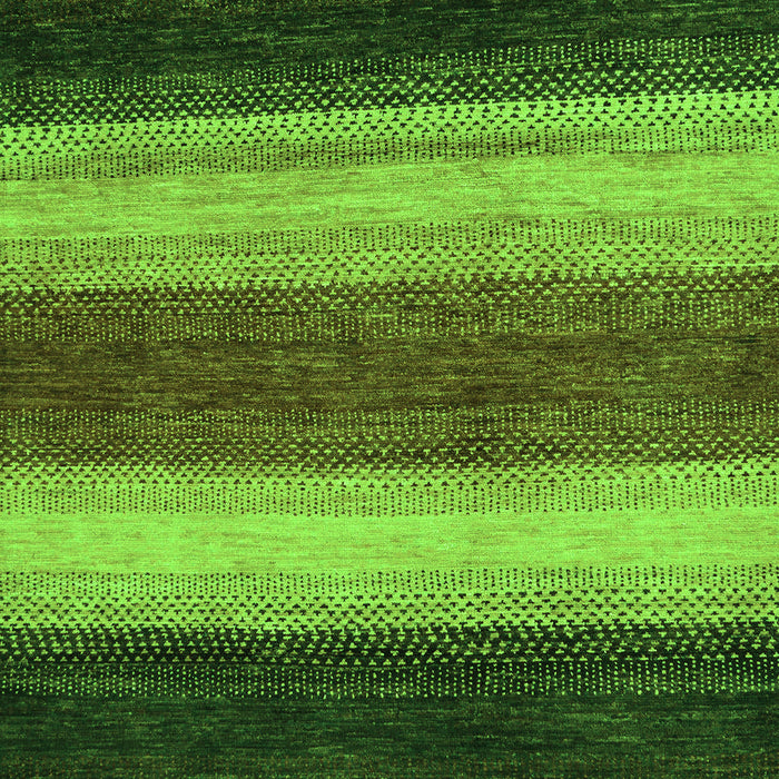Machine Washable Abstract Green Modern Area Rugs, wshabs235grn