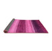 Sideview of Abstract Pink Modern Rug, abs235pnk