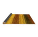 Sideview of Abstract Yellow Modern Rug, abs235yw