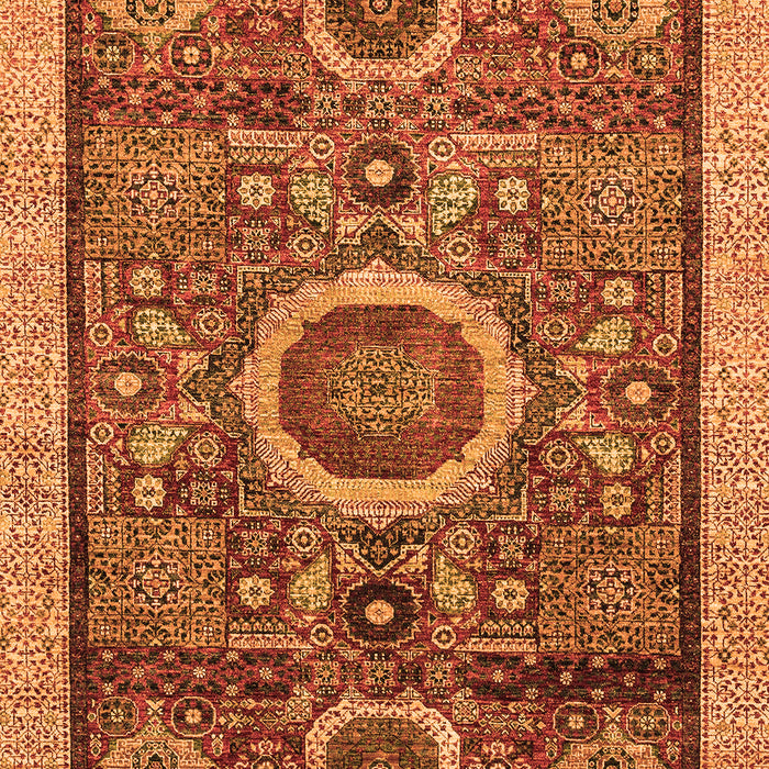 Machine Washable Abstract Orange Modern Area Rugs, wshabs2360org