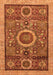 Abstract Orange Modern Rug, abs2360org