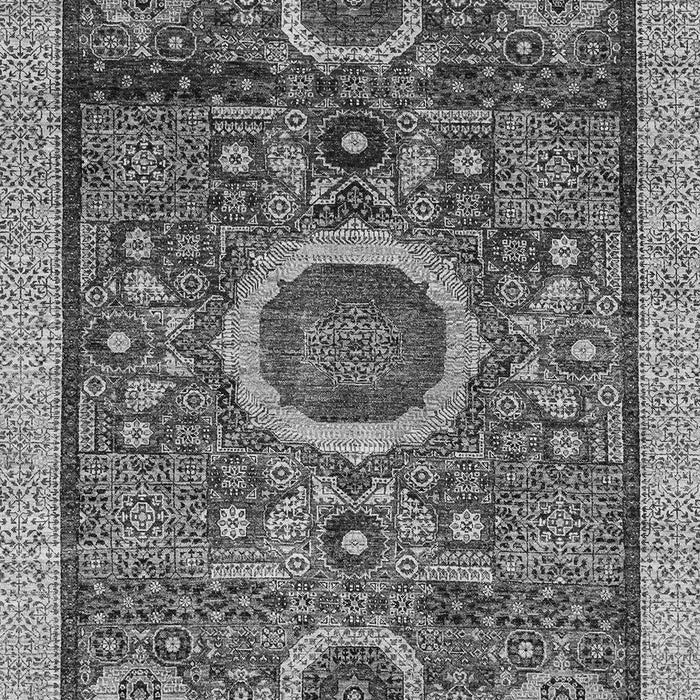 Machine Washable Abstract Gray Modern Rug, wshabs2360gry