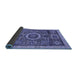 Sideview of Abstract Blue Modern Rug, abs2360blu