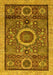 Abstract Yellow Modern Rug, abs2360yw