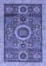 Abstract Blue Modern Rug, abs2360blu