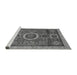 Sideview of Machine Washable Abstract Gray Modern Rug, wshabs2360gry