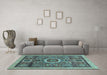 Machine Washable Abstract Light Blue Modern Rug in a Living Room, wshabs2360lblu