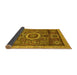 Sideview of Abstract Yellow Modern Rug, abs2360yw