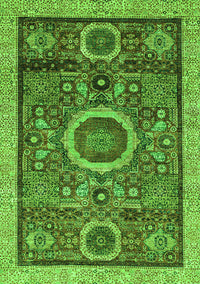 Abstract Green Modern Rug, abs2360grn