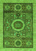 Machine Washable Abstract Green Modern Area Rugs, wshabs2360grn