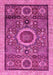 Machine Washable Abstract Pink Modern Rug, wshabs2360pnk