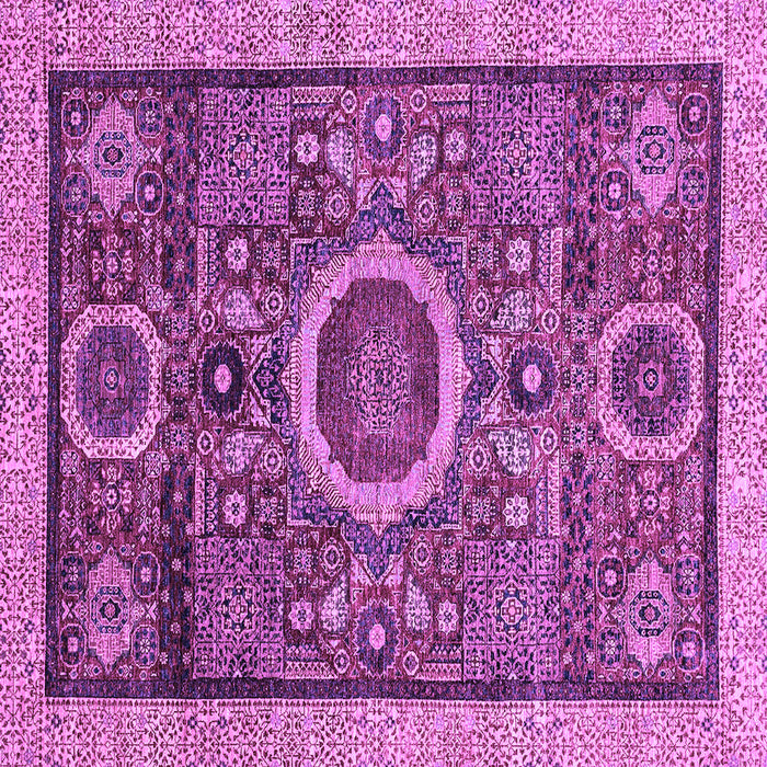 Square Abstract Purple Modern Rug, abs2360pur