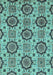 Abstract Light Blue Modern Rug, abs2361lblu