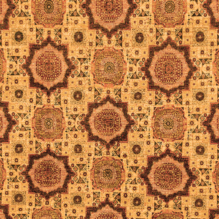 Machine Washable Abstract Orange Modern Area Rugs, wshabs2361org