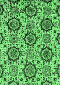 Abstract Emerald Green Modern Rug, abs2361emgrn