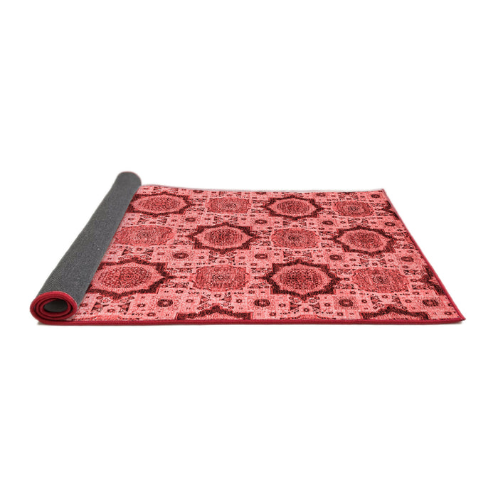 Abstract Red Modern Area Rugs