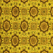 Square Abstract Yellow Modern Rug, abs2361yw