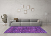 Machine Washable Abstract Purple Modern Rug, wshabs2362pur