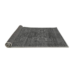Sideview of Abstract Gray Modern Rug, abs2362gry