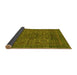 Sideview of Abstract Yellow Modern Rug, abs2362yw