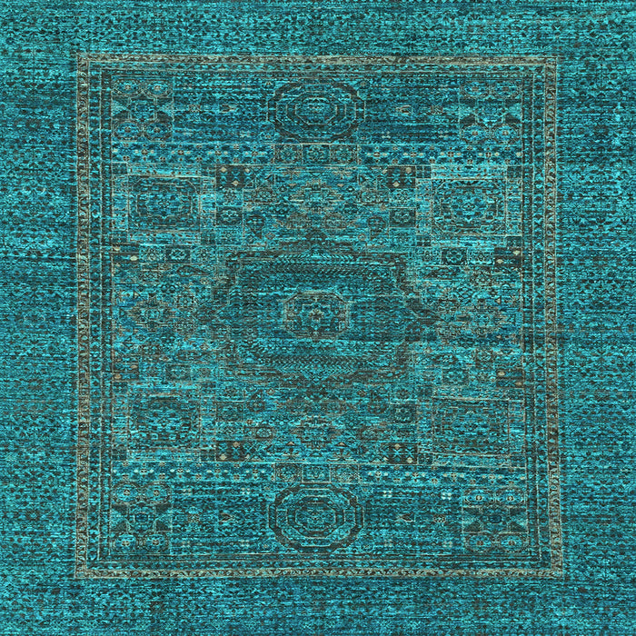 Square Machine Washable Abstract Light Blue Modern Rug, wshabs2362lblu