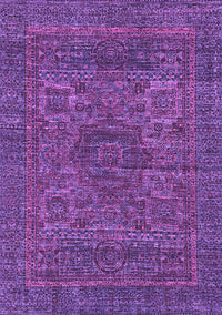 Abstract Purple Modern Rug, abs2362pur