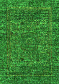 Abstract Green Modern Rug, abs2362grn