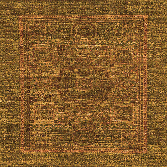 Square Abstract Orange Modern Rug, abs2362org