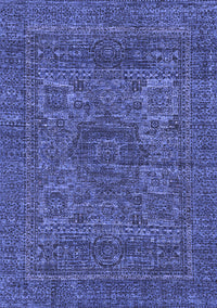 Abstract Blue Modern Rug, abs2362blu